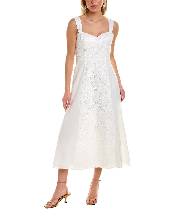 AMUR Orla Midi Dress Fashionable Off-Shoulder Dress Midi