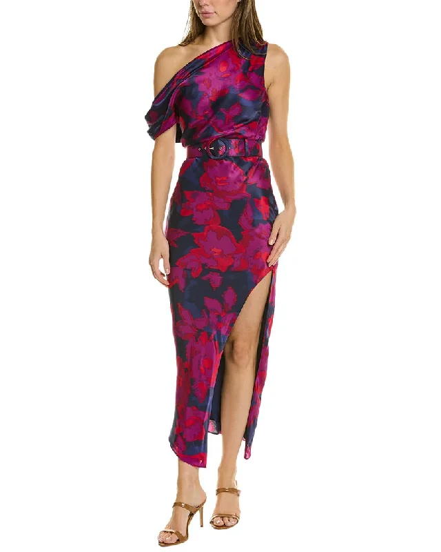 Nicholas Calantha Silk-Blend Midi Dress