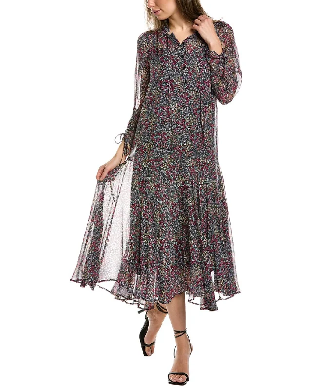 Ted Baker Bevlia Drop-Waist Midi Dress Stylish Animal Print Midi Dress