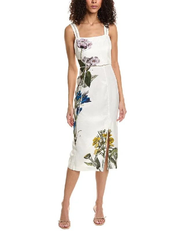 Ted Baker Square Neck Midi Dress