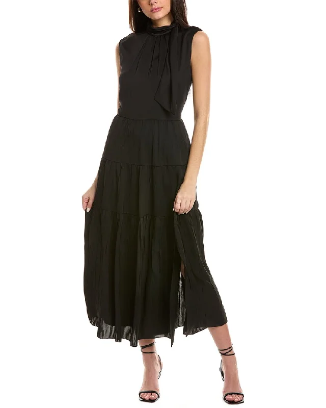 Theory Tiered Midi Dress