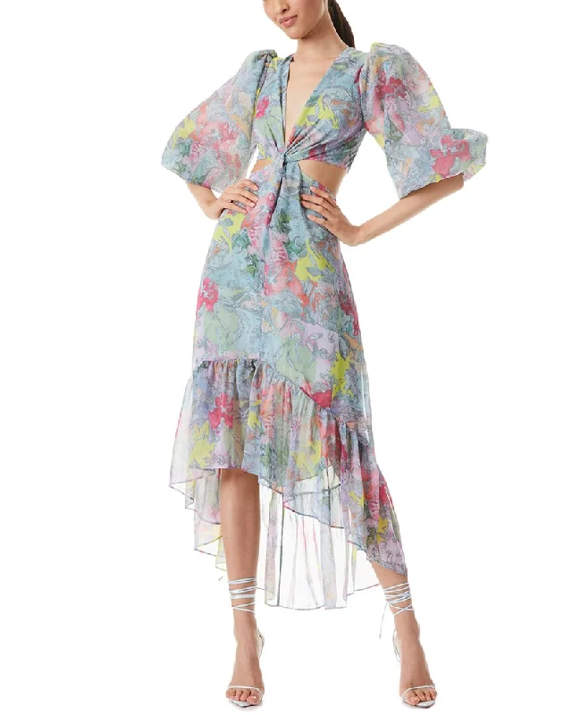 alice + olivia Katia Twist Maxi Dress