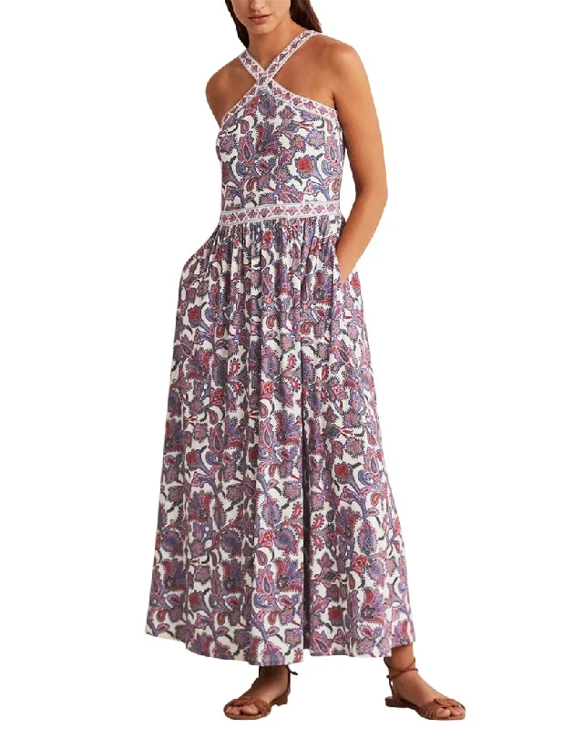 Boden Halter Neck Jersey Maxi Dress