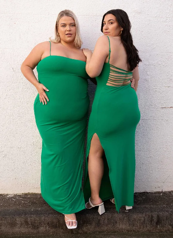 Heading West Maxi Dress - Jade Green