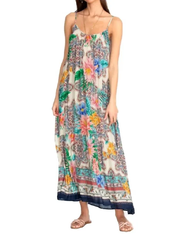 Hosta Maxi Dress in Multi