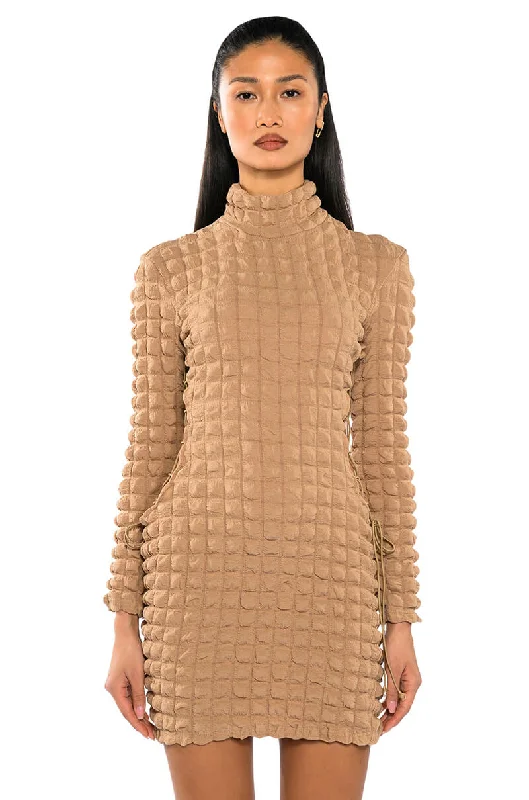 JACQUELINE TEXTURED MINI DRESS