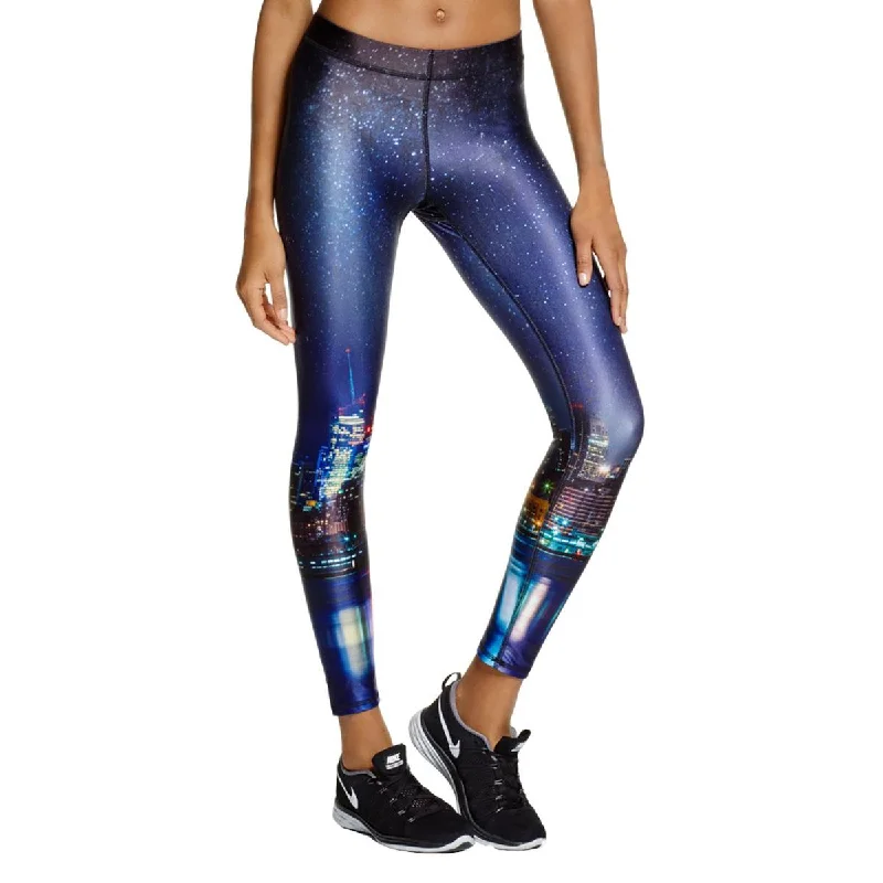 Terez Women's Printed Moisture Wicking Activewear Fitness Performance Leggings Stylish Colorful Activewear Leggings