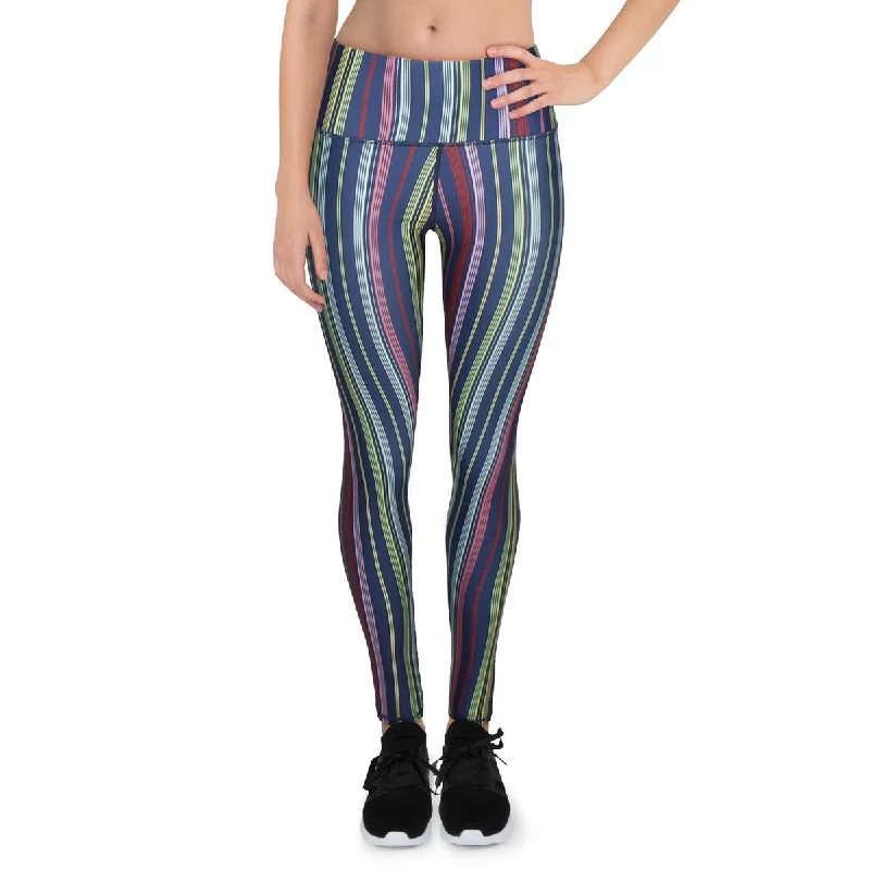 Terez Women's Striped High Waisted Activewear Fitness Leggings Trendy Minimalist Leggings Terez Women's Striped High Waisted Activewear Fitness Leggings Trendy Minimalist Leggings