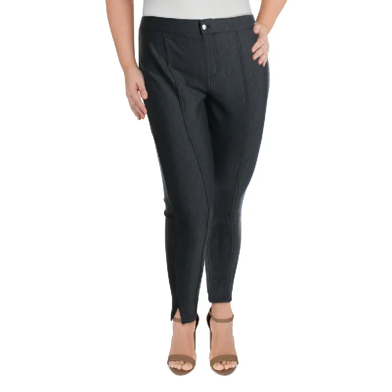 Hue Womens Tweed Stretch Leggings Trendy Tie-Dye Leggings