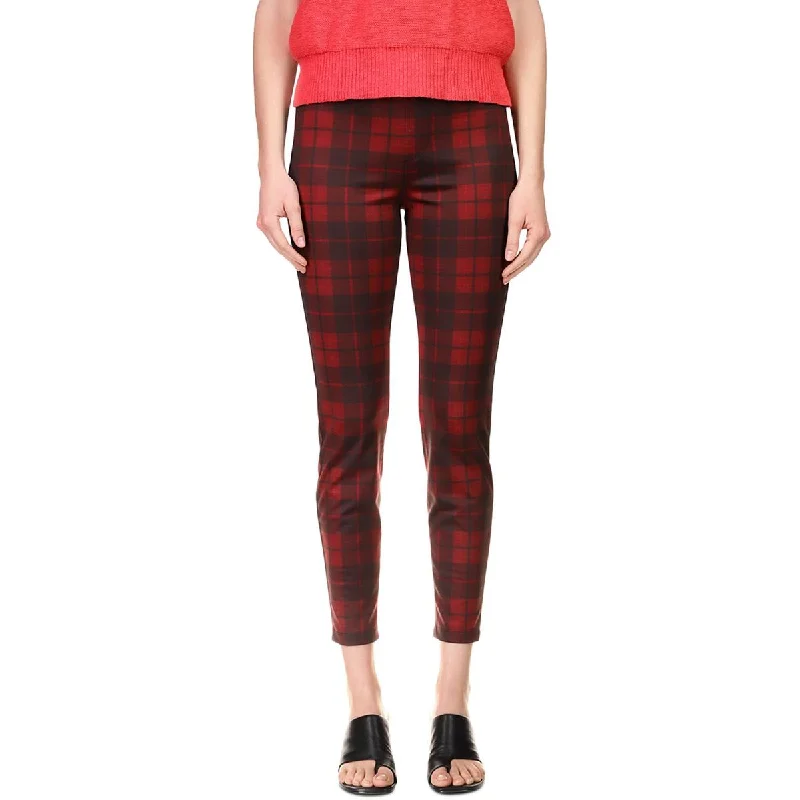 Sanctuary Womens Runway Plaid Pull On Leggings Casual Black Leggings