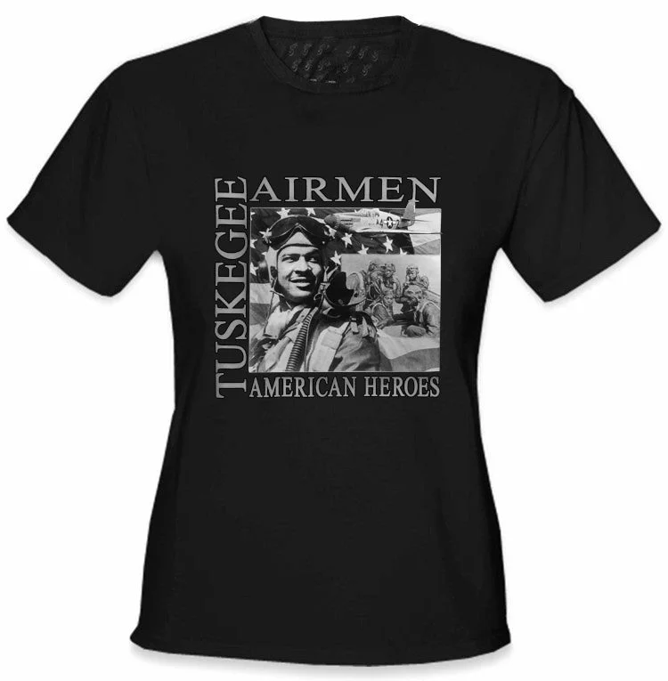 African American Heroes - Tuskegee Airmen Girl's T-Shirt