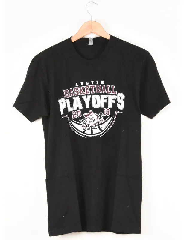 Austin Basketball Playoffs Printed T-shirt - L