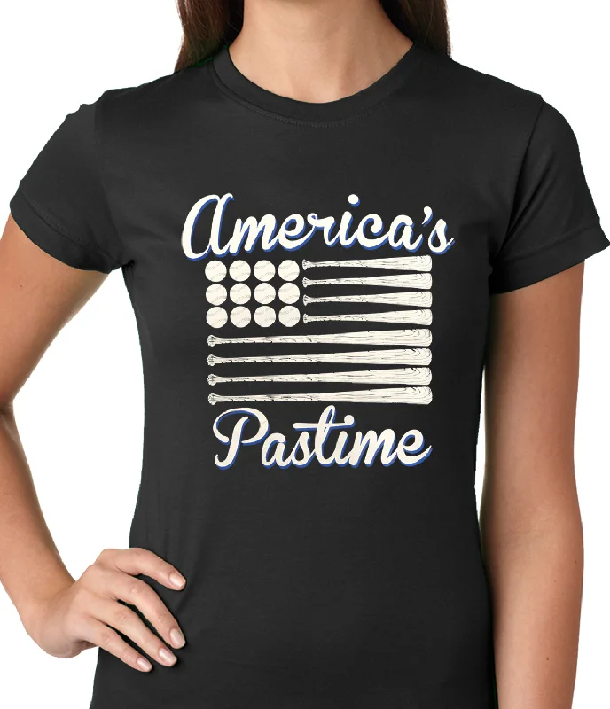 Baseball America's Pastime Girls T-shirt