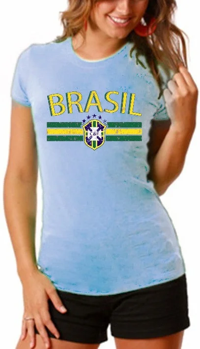 Brasil Vintage Shield International Girls T-Shirt