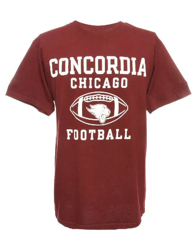 Concordia Chicago Football Champion Printed T-shirt - M