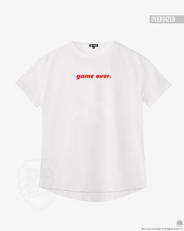 Women's T-shirt With Sayings " Game Over" WTD26 Red