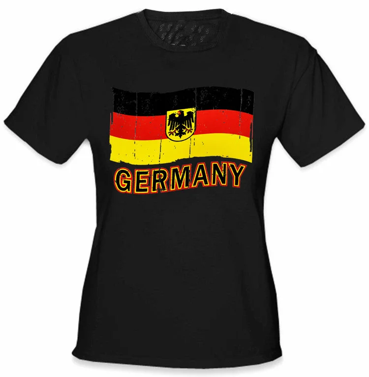 Germany Vintage Flag Girl's T-Shirt