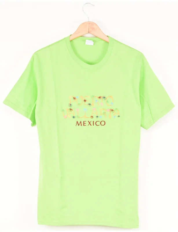 Puerto Vallarta Mexico Embroidered T-shirt - L