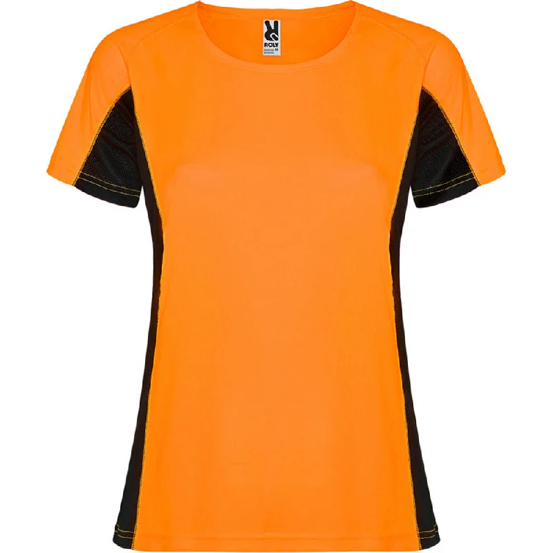 Fluro Orange-Solid Black