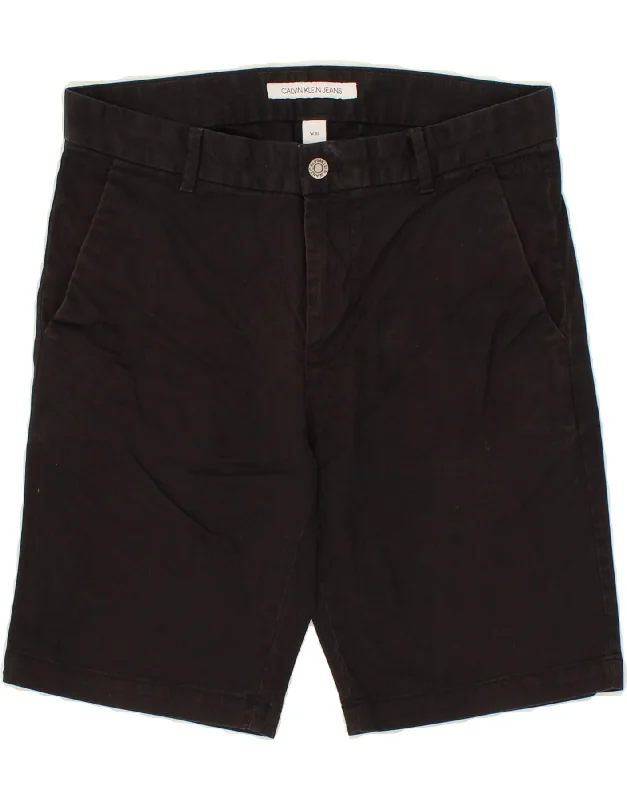 CALVIN KLEIN JEANS Womens Chino Shorts W30 Medium Black Cotton Comfortable Stretch Denim Jeans CALVIN KLEIN JEANS Womens Chino Shorts W30 Medium Black Cotton Comfortable Stretch Denim Jeans