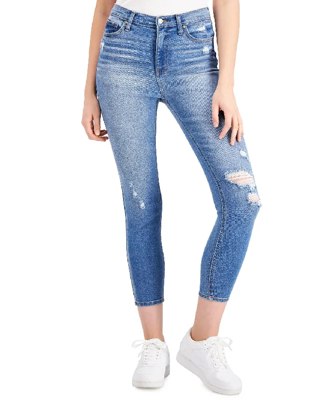 Celebrity Pink Juniors' High-rise Skinny Ankle Jeans Save The Day Comfortable Zip-Fly Denim Jeans Celebrity Pink Juniors' High-rise Skinny Ankle Jeans Save The Day Comfortable Zip-Fly Denim Jeans