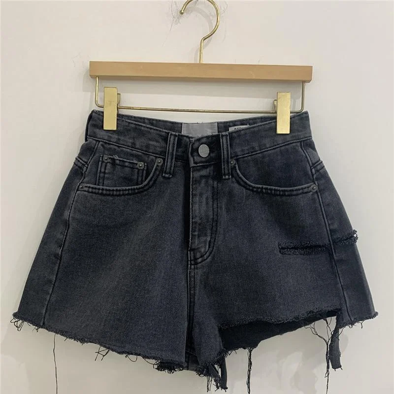 High Waist A-line Women Denim Shorts Ladies Tassels Jeans Shorts Stylish Tapered Fit Jeans High Waist A-line Women Denim Shorts Ladies Tassels Jeans Shorts Stylish Tapered Fit Jeans