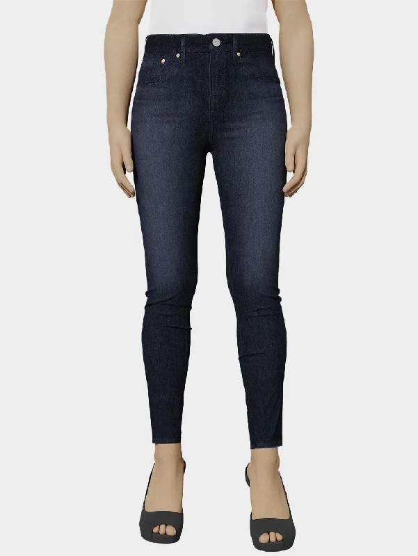 Women's High Rise 721 Skinny Fit Jeans Fashionable Vintage Wash Jeans