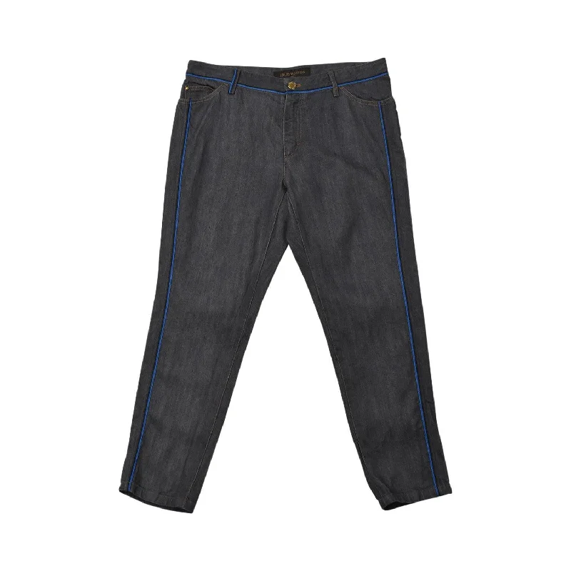 Louis Vuitton Jeans - Women's 44 Chic Double Waistband Jeans
