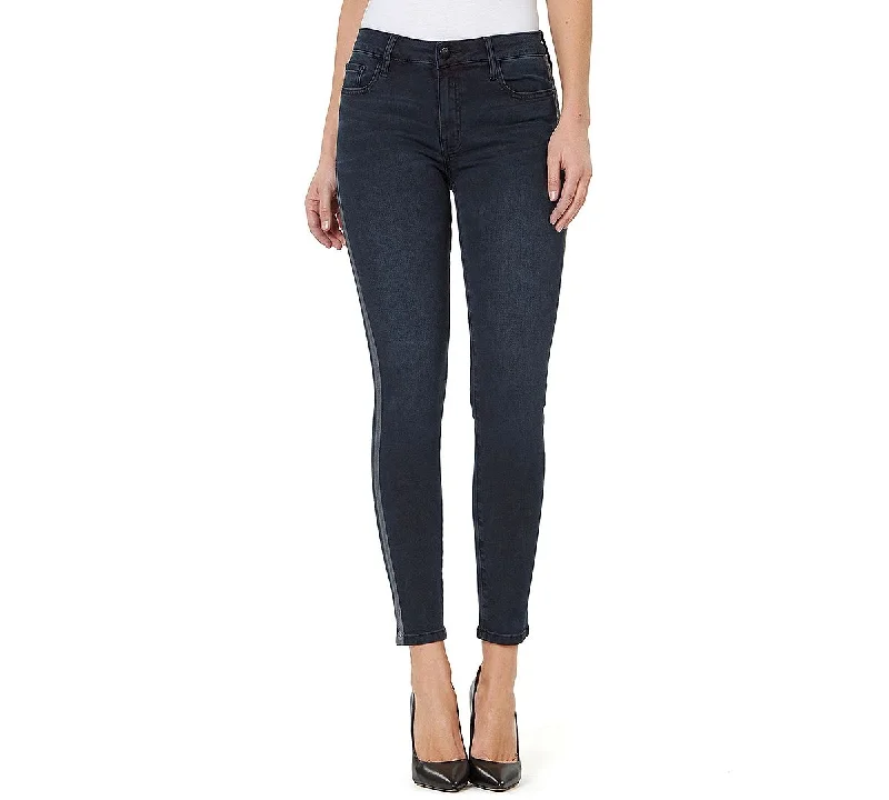 Numero Mid-rise Side-stripe Skinny Ankle Jeans Indigo Aby Comfortable Distressed Straight-Leg Jeans Numero Mid-rise Side-stripe Skinny Ankle Jeans Indigo Aby Comfortable Distressed Straight-Leg Jeans