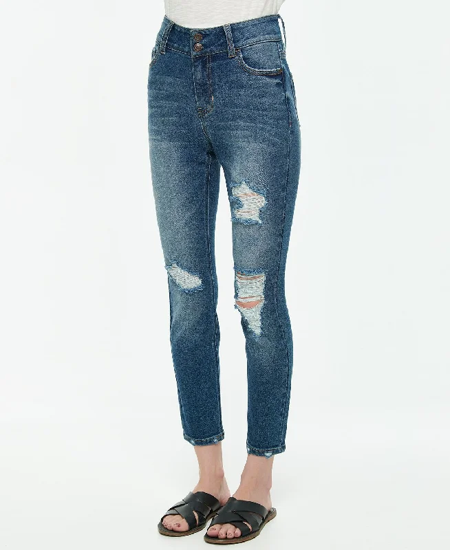 Vanilla Star Juniors' Double-button High-rise Skinny Jeans Augusto Comfortable Zip-Up Skinny Jeans Vanilla Star Juniors' Double-button High-rise Skinny Jeans Augusto Comfortable Zip-Up Skinny Jeans