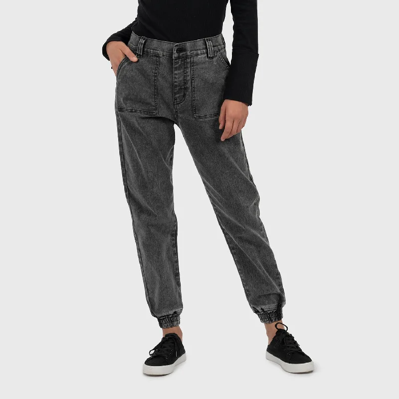 WOMEN WASH JEANS JOGGER Comfortable Zip-Up Skinny Jeans
