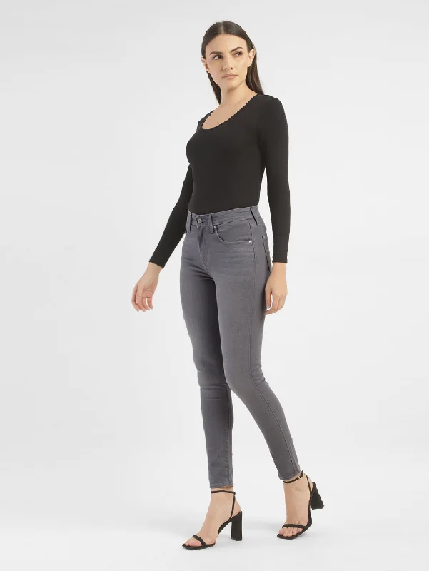 Women's High Rise 721 Skinny Fit Jeans Cozy Stretch High-Waist Jeans