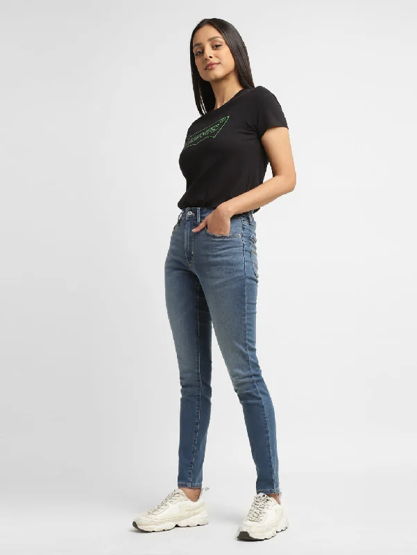 Women's High Rise 721 Skinny Fit Jeans Stylish Slim Fit Denim