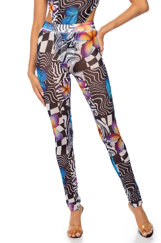 BUTTERFLY TEARS MESH LEGGING