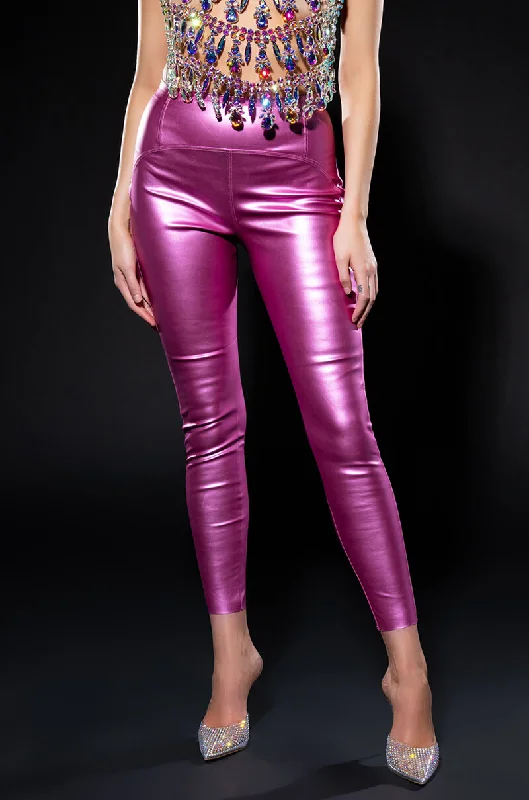 DAYTIME DISCO FAUX LEATHER LEGGING