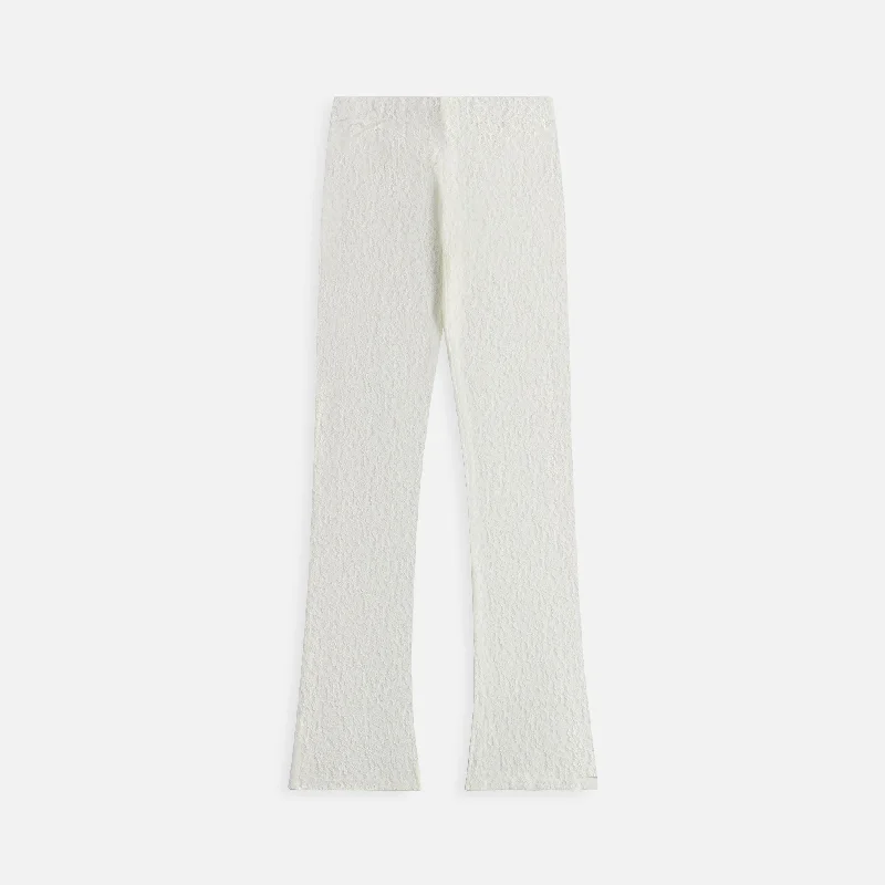 EB Denim Low Rise Lace Legging - Off White