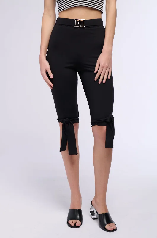 LIE TO ME BELTED CROPPED LEGGING