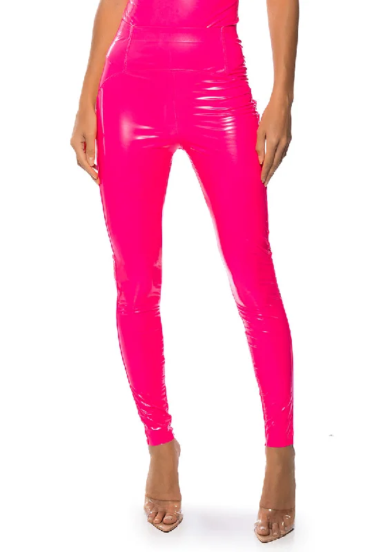 RIO NEON HIGH RISE LEGGING WITH 4 WAY STRETCH