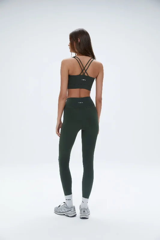 Ultimate Wrap Over Leggings - Dark Olive