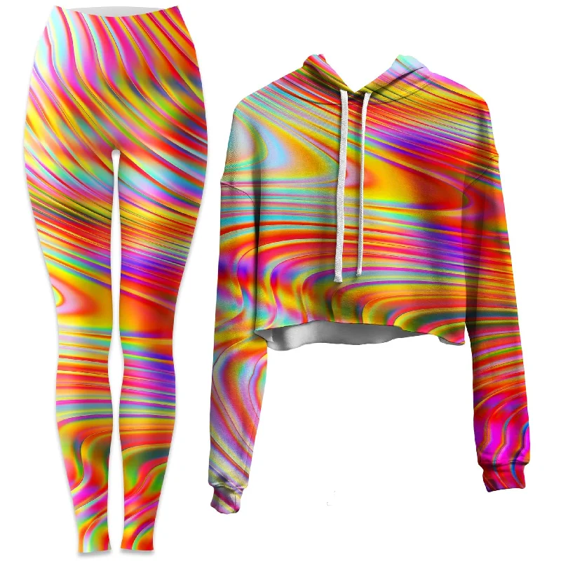 Afternoon Delight Crop Hoodie and Leggings Combo