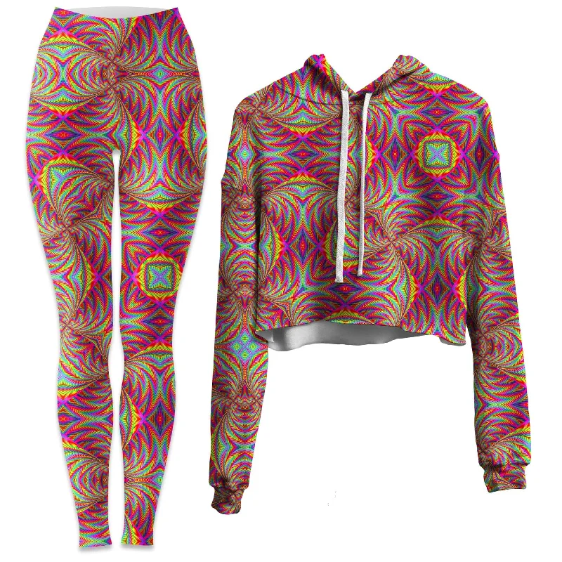 All The Faves Crop Hoodie and Leggings Combo