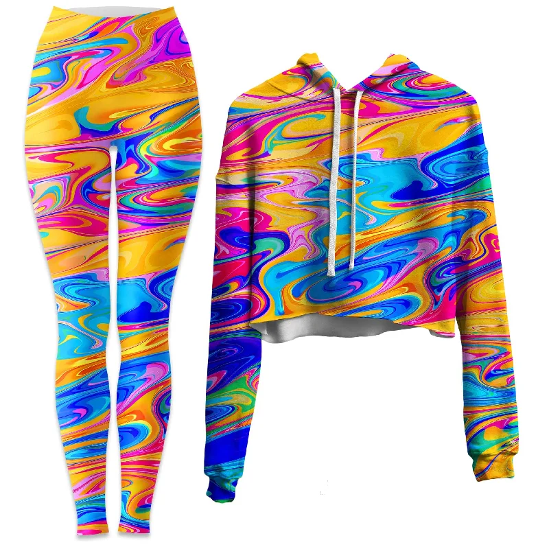 Phaze Crop Hoodie and Leggings Combo