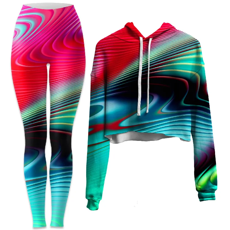 Psy Sand Hills Crop Hoodie and Leggings Combo