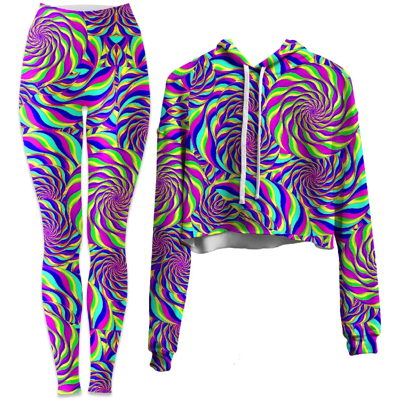 Spinzone Crop Hoodie and Leggings Combo