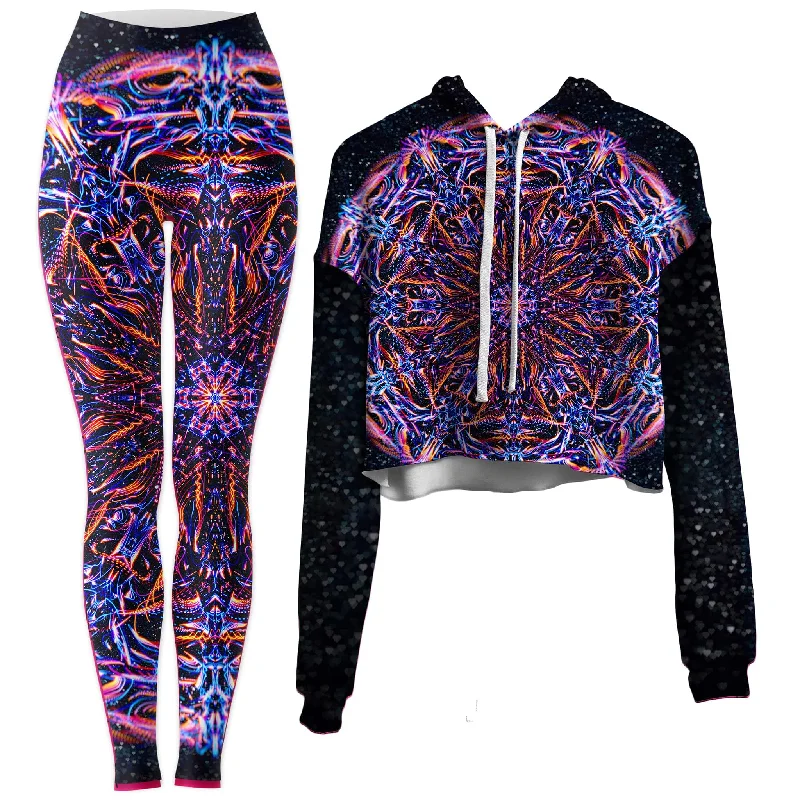 Stargate Prism Crop Hoodie and Leggings Combo