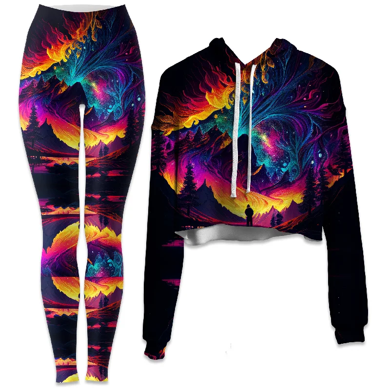 Tundra Crop Hoodie and Leggings Combo