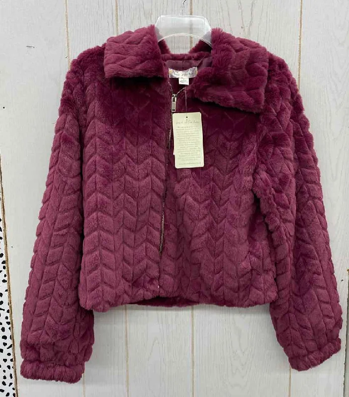 Band of the Free Purple Womens Size Small Jacket (Outdoor) Denim Fabric Leather Fabric Suede Fabric Band of the Free Purple Womens Size Small Jacket (Outdoor) Denim Fabric Leather Fabric Suede Fabric