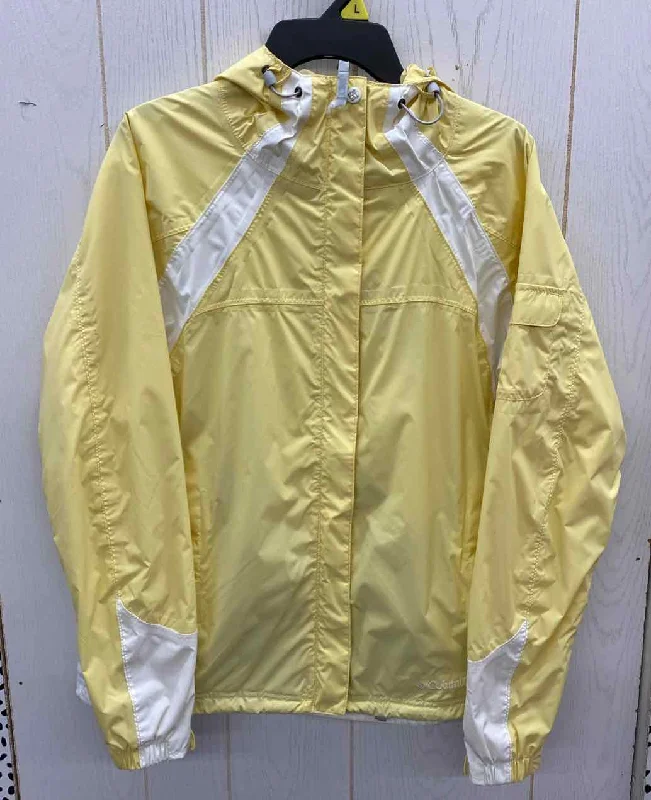 Columbia Yellow Womens Size L Jacket (Outdoor) Hoodie Zip-Up Jacket Button-Up Jacket Columbia Yellow Womens Size L Jacket (Outdoor) Hoodie Zip-Up Jacket Button-Up Jacket