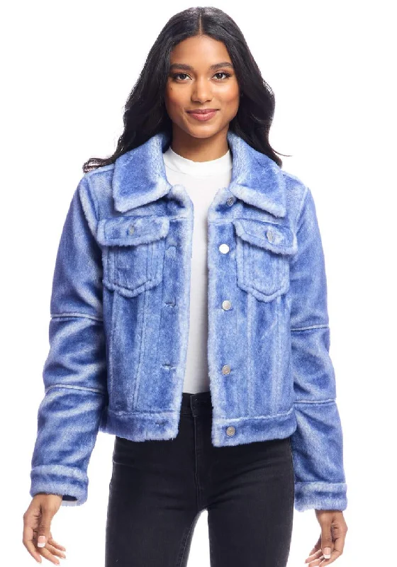 Jeanius Fur Jacket (Indigo)