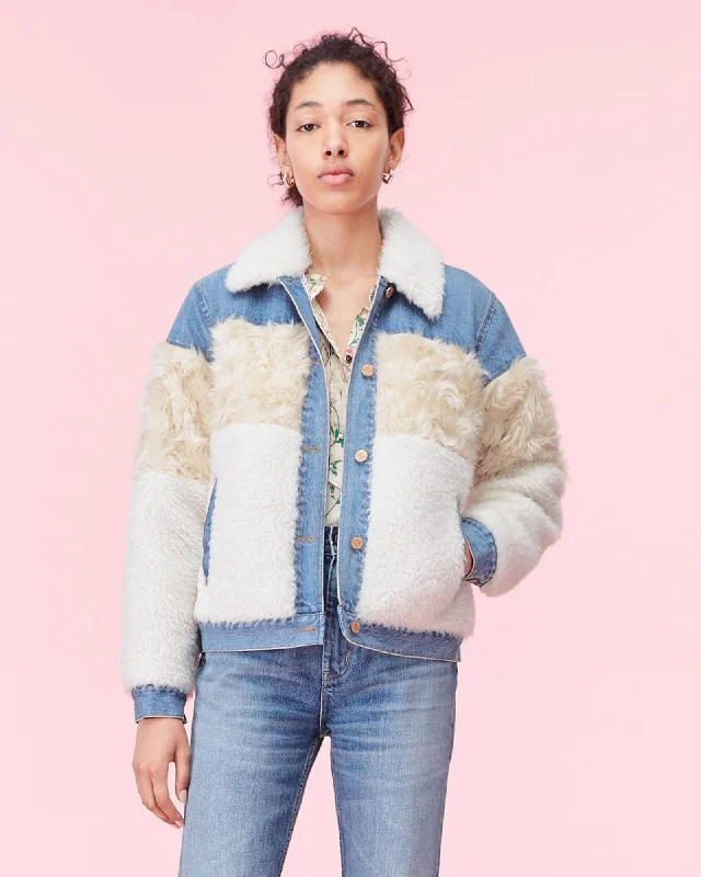 Faux Fur & Denim Jacket